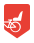 Ikona - biały rower z fotelikeim na czerwonym tle