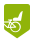 Ikona - biały rower z fotelikeim na zielonym tle